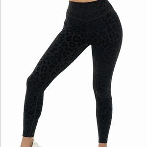Flocked leggings